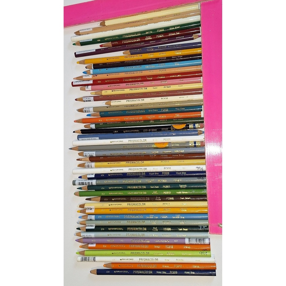Sanford Prismacolor Premier Colored Pencil Lot Vintage USA Mixed Colors 35pc
